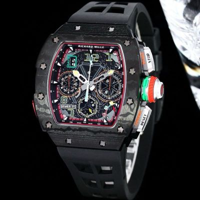 RICHARD MILLE RM65-01 Chronograph Black carbon fiber Copy Watch
